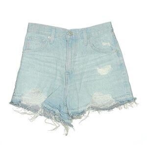 Levi’s High Waisted Mom Size 28 Distressed Cutoff 100% Cotton Denim Shorts